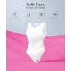 image:imagePopilush Body Suits For Womens Tummy Control Compression Halter Bodysuit Thong Cotton Tank TopHot Pink