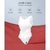 image:imagePopilush Body Suits For Womens Tummy Control Compression Halter Bodysuit Thong Cotton Tank TopHot Red