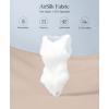 image:imagePopilush Body Suits For Womens Tummy Control Compression Halter Bodysuit Thong Cotton Tank TopLight Carmine Pink
