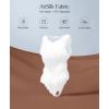 image:imagePopilush Body Suits For Womens Tummy Control Compression Halter Bodysuit Thong Cotton Tank TopLight Coffee