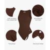 image:imagePopilush Body Suits For Womens Tummy Control Compression Halter Bodysuit Thong Cotton Tank TopMocca