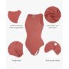 image:imagePopilush Body Suits For Womens Tummy Control Compression Halter Bodysuit Thong Cotton Tank TopRose Redlight Khaki
