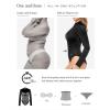 image:imagePopilush Long Sleeve Body Suits Womens Turtle Neck Bodysuits Full Body Shapewear Tummy Control Tops Spring Summer OutfitsBlack