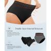 image:imagePopilush Tummy Control Swimsuits for Women High Waisted Bikini Sets Shapewear with Boho Trim 4 Way Wear Beach and PoolBlack