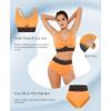 image:imagePopilush Tummy Control Swimsuits for Women High Waisted Bikini Sets Shapewear with Boho Trim 4 Way Wear Beach and PoolOrange