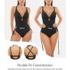 image:imagePopilush One Piece Swimsuits for Women Tummy Control Shapewear Bathing Suit with Adjustable Drawstring 2026 Summer SwimsuitBlack