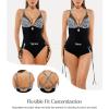 image:imagePopilush One Piece Swimsuits for Women Tummy Control Shapewear Bathing Suit with Adjustable Drawstring 2026 Summer SwimsuitLeopard Black