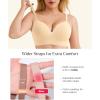 image:imagePopilush Push Up Bras for Women  Wireless Plus Size T Shirt Full Coverage Bra No Underwire Seamless BralettesRhythm