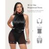 image:imagePopilush Wedding Guest Dress Formal Dresses for Women Shapewear Bodycon Fall Long Halter Cocktail Maxi DressBlack