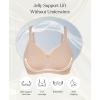 image:imagePopilush Wireless Bras for Women  No Underwire Push Up Full Coverage Bralettes Seamless Supportive Everyday BraNude