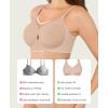 image:imagePopilush Wireless Bras for Women  No Underwire Push Up Full Coverage Bralettes Seamless Supportive Everyday BraNude