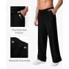 image:imagePopilush Mens Pajamas Set Soft Modal Lounge Pjs Set Home Street Comfort Crewneck Short Sleeve Sleepwear with PocketsBlack
