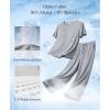 image:imagePopilush Mens Pajamas Set Soft Modal Lounge Pjs Set Home Street Comfort Crewneck Short Sleeve Sleepwear with PocketsGrey