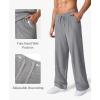 image:imagePopilush Mens Pajamas Set Soft Modal Lounge Pjs Set Home Street Comfort Crewneck Short Sleeve Sleepwear with PocketsGrey