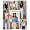 image:imagePopilush Shapewear Bodysuits for Women Deep V Neck Cap Sleeve Thong Body Suit Tummy Control Plus Size Going Out TopsBlack