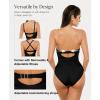 image:imagePopilush One Piece Swimsuit Tummy Control Cutout High Waisted Swimwear Removable Straps Bathing Suit for BeachBlack