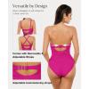 image:imagePopilush One Piece Swimsuit Tummy Control Cutout High Waisted Swimwear Removable Straps Bathing Suit for BeachFestive Amethyst