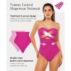 image:imagePopilush One Piece Swimsuit Tummy Control Cutout High Waisted Swimwear Removable Straps Bathing Suit for BeachFestive Amethyst