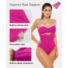 image:imagePopilush One Piece Swimsuit Tummy Control Cutout High Waisted Swimwear Removable Straps Bathing Suit for BeachFestive Amethyst