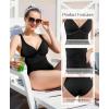image:imagePopilush Tummy Control Shapewear Swimsuit One Piece Bathing Suit for Women Twist Front Ruched SwimwearBlack