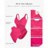 image:imagePopilush Tummy Control Shapewear Swimsuit One Piece Bathing Suit for Women Twist Front Ruched SwimwearPink