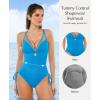 image:imagePopilush Tummy Control Swimsuits for Women One Piece Shapewear Bathing Suit Full Coverage Swim Suits 2026 SS OutfitsBlue