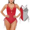 image:imagePopilush Tummy Control Swimsuits for Women One Piece Shapewear Bathing Suit Full Coverage Swim Suits 2026 SS OutfitsRed