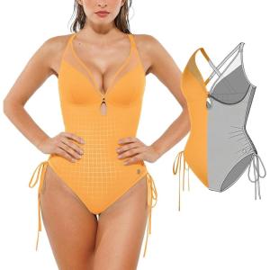 image:imagePopilush Tummy Control Swimsuits for Women One Piece Shapewear Bathing Suit Full Coverage Swim Suits 2026 SS OutfitsOrange