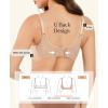 image:imagePopilush Wireless Lace Bras for Women No Underwire Deep V Push Up Seamless Bralettes Comfortable T Shirt Bra 3D MoldedBeige