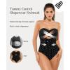 image:imagePopilush Swimsuit for Women Tummy Control  One Piece Bathing Suit with Removable Straps for BeachBlack