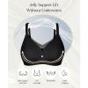 image:imagePopilush Wireless Bras for Women  Push Up Full Coverage Seamless Supportive Bra Mesh Crossover No Underwire TShirt BraletteBlack