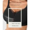 image:imagePopilush Wireless Bras for Women  Push Up Full Coverage Seamless Supportive Bra Mesh Crossover No Underwire TShirt BraletteBlack