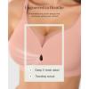 image:imagePopilush Wireless Bras for Women  Push Up Full Coverage Seamless Supportive Bra Mesh Crossover No Underwire TShirt BralettePink