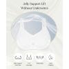 image:imagePopilush Wireless Bras for Women  Push Up Full Coverage Seamless Supportive Bra Mesh Crossover No Underwire TShirt BraletteWhite
