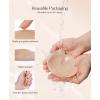 image:imagePopilush Nipple Covers  Silicone Reusable Sticky Bra Cute Cat Paw Shape Seamless Adhesive Bras with UltraThin EdgeCaramel