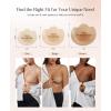 image:imagePopilush Nipple Covers  Silicone Reusable Sticky Bra Cute Cat Paw Shape Seamless Adhesive Bras with UltraThin EdgeCaramel