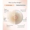 image:imagePopilush Nipple Covers  Silicone Reusable Sticky Bra Cute Cat Paw Shape Seamless Adhesive Bras with UltraThin EdgeCrme