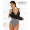 image:imagePopilush Swim Dress for Women One Piece Swimsuits Tummy Control Slimming Mesh Sheer Sarong Wraps Bathing SuitsBlack