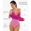 image:imagePopilush Swim Dress for Women One Piece Swimsuits Tummy Control Slimming Mesh Sheer Sarong Wraps Bathing SuitsPurple