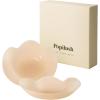 image:imagePopilush Nipple Covers  Silicone Reusable Sticky Bra Cute Cat Paw Shape Seamless Adhesive Bras with UltraThin EdgeCaramel