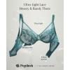 image:imagePopilush Bras for Women Lace Minimizer Underwire Bra Unlined Full Coverage with Comfortable Lift for Large BustBalsam Blue