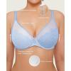 image:imagePopilush Bras for Women Lace Minimizer Underwire Bra Unlined Full Coverage with Comfortable Lift for Large BustBlue