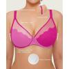 image:imagePopilush Bras for Women Lace Minimizer Underwire Bra Unlined Full Coverage with Comfortable Lift for Large BustEggplant