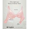 image:imagePopilush Bras for Women Lace Minimizer Underwire Bra Unlined Full Coverage with Comfortable Lift for Large BustPink