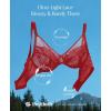 image:imagePopilush Bras for Women Lace Minimizer Underwire Bra Unlined Full Coverage with Comfortable Lift for Large BustRed Lacquer