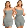 image:imagePopilush Club Dresses for Women Built in Bra Dress Tummy Control Shapewear Mini Cocktail Dress Party Date Night BodyconGrey Green