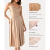 image:imagePopilush Corset Dress All in One Shapewear ALine Midi Dresses for Women with Built in Bra Tummy Control Tea Party EveningChampagne