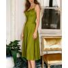 image:imagePopilush Corset Dress All in One Shapewear ALine Midi Dresses for Women with Built in Bra Tummy Control Tea Party EveningGreen
