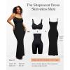 image:imagePopilush Formal Dresses for Women Maxi Black Dress Built in Bra Summer Shapewear Tummy Control Bodycon Spaghetti Strap SlipBlack