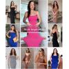 image:imagePopilush Maxi Dresses For Women With Shapewear Sleeveless Backless Ribbed Casual Dress Built In BraBlack